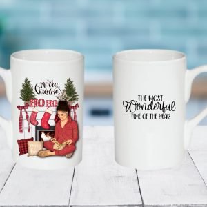 Чаша - Новогодишен принт