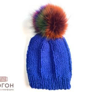 Капа со додаток од вистинско крзно