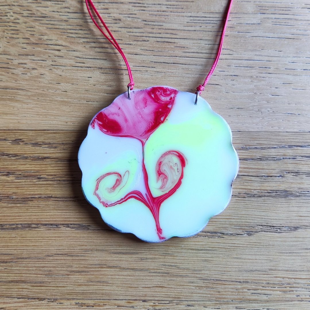 Women Empowerment Necklace – Red Flower