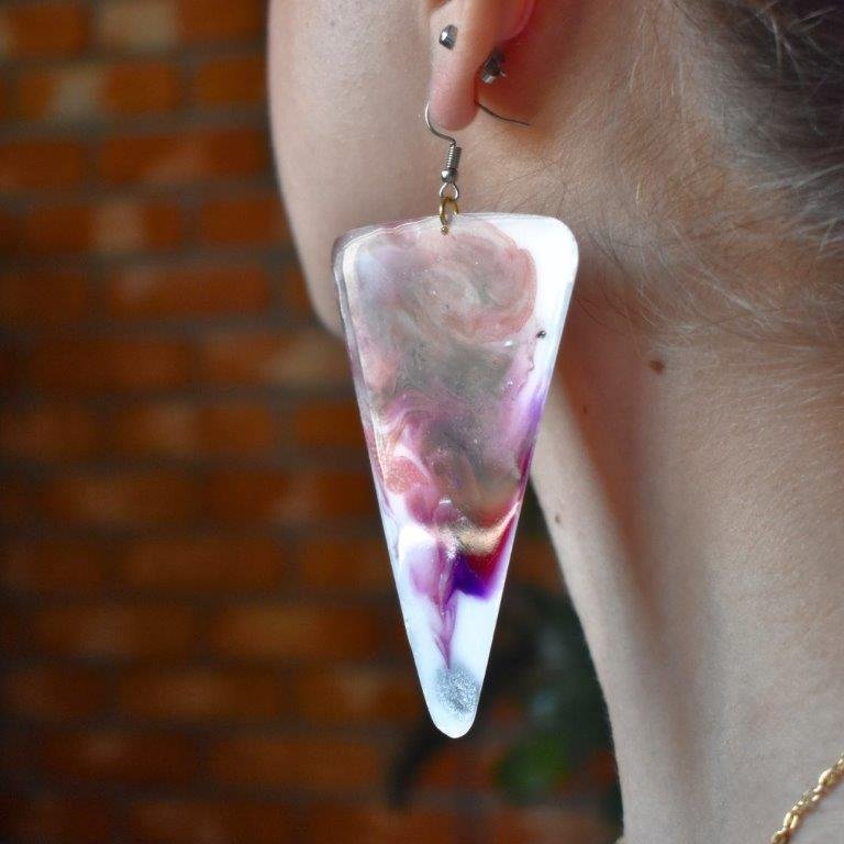 Women Empowerment Earrings - Violet Storm