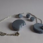 Сет „Боровнички Макарон“ – глинен накит