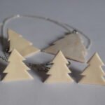 Сет „Елки“ – глинен зимски накит