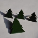 Сет „Зимзелени Елки“ – глинен накит